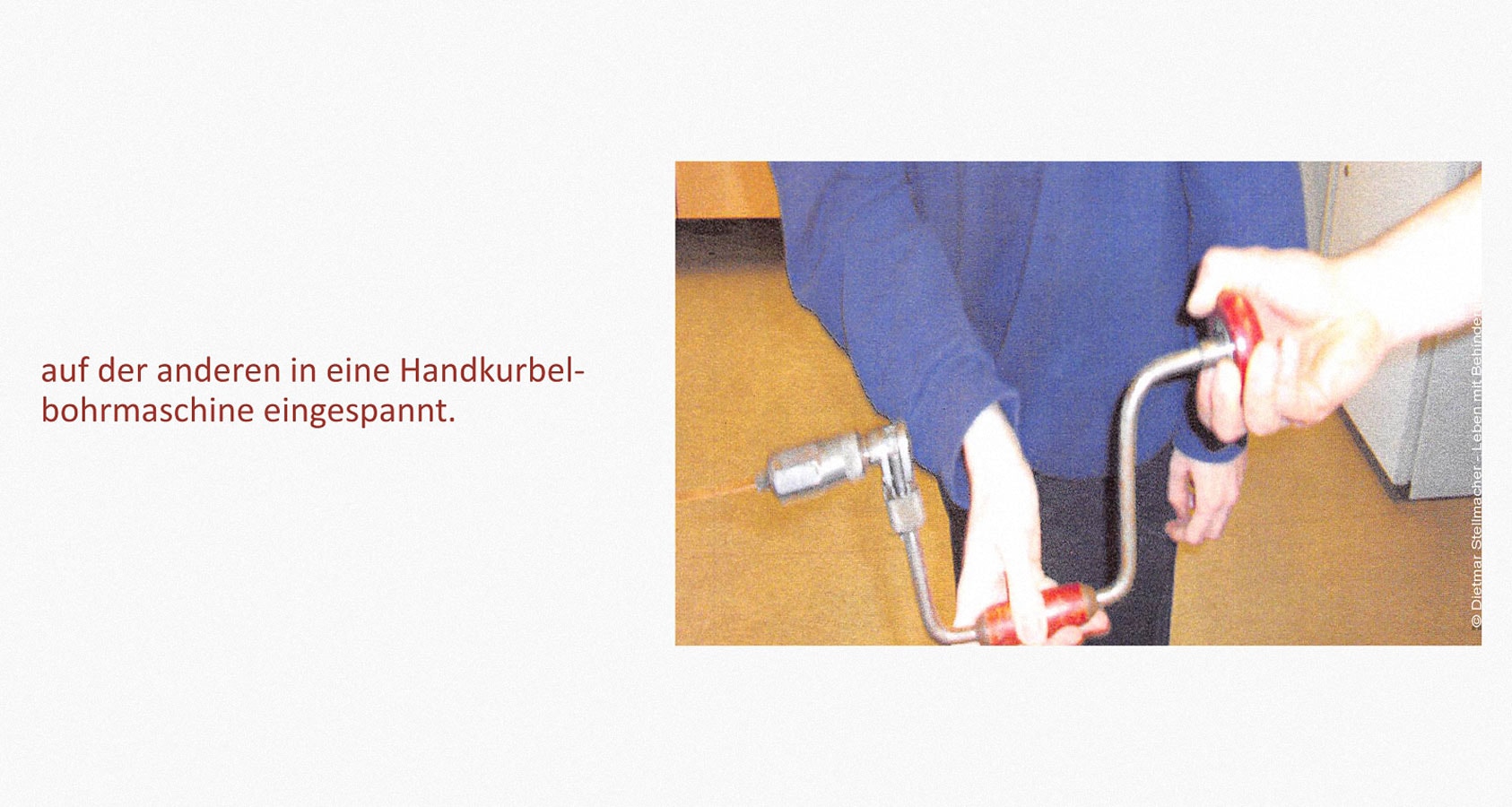 Kupferdraht bearbeiten Leben mit Behinderung Hamburg (LmbH) Arbeit unterstützende Geräte Entwickler: Dietmar Stellmacher
