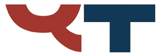 Zwei stilisierte Buchstaben, ein rotes „y“ und ein blaues „t“, nebeneinander platziert.