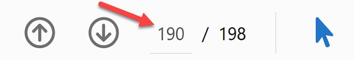 Roter Pfeil, der auf ein Download-Symbol mit den Zahlen „190/198“ darunter zeigt und den Download-Fortschritt anzeigt.